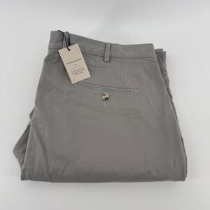 Peter Millar Crown Mens 40x35 Mountain Grey Chino Pants ME0B06 NWT